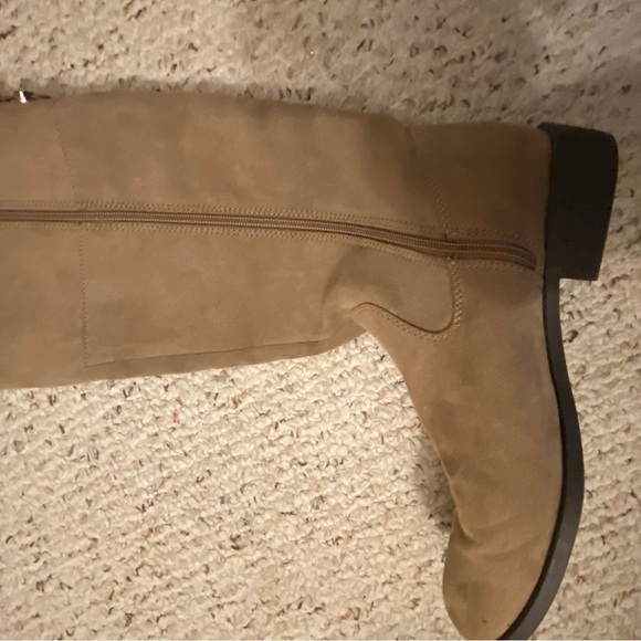 Women’s size 10 Lauren Conrad knee-high boots tan G9 - Picture 1 of 6